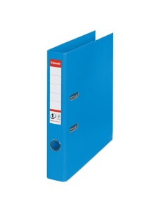 Biblioraft A4 plastifiat PP/PP, 5 cm, albastru vivida, ESSELTE NO. 1 Power