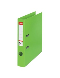 Biblioraft A4 plastifiat PP/PP, 5 cm, verde vivida, ESSELTE NO. 1 Power