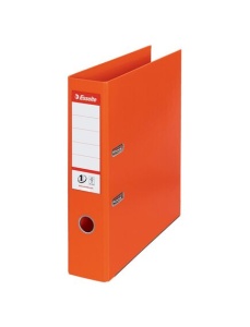 Biblioraft A4 plastifiat PP/PP, 7.5 cm, portocaliu, ESSELTE NO. 1 Power