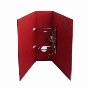 Biblioraft A5 plastifiat PP, 7.5 cm, rosu, OPTIMA - Img 3