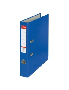 Biblioraft plastifiat, A4, 5 cm, albastru, ESSELTE Economy
