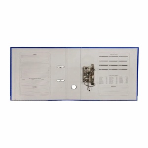 Biblioraft plastifiat A4, 7.5 cm, albastru - Img 2