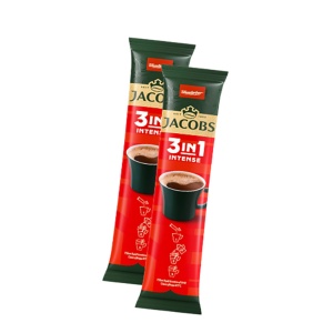Cafea Jacobs 3 in 1 Intense, 24 plicuri/cutie - Img 2
