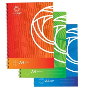 Caiet cu spira A4, 70 file, coperta carton, matematica, BLUERING