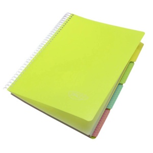 Caiet cu spirala A4, 120 file, 4 separatoare, coperta plastic, DACO - Img 8
