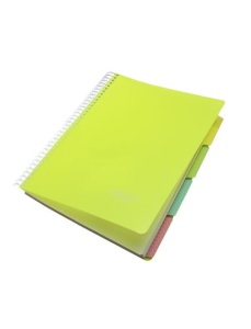 Caiet cu spirala A4, 200 file, 5 separatoare, coperta plastic, DACO - Img 10