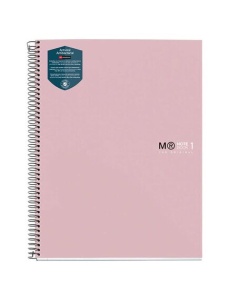 Caiet cu spirala A4, 80 file, dictando, lila, MIQUELRIUS Antibacterial