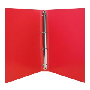 Caiet mecanic A4, 4 inele, 16 mm, coperti flexibile, rosu, OPTIMA - Img 2