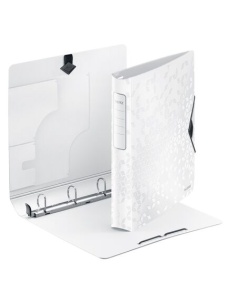 Caiet mecanic A4, 4 inele 30 mm, alb, Active SoftClick LEITZ WOW - Img 3