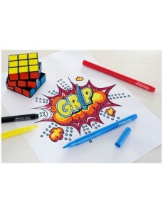 Carioci 30 culori/set FABER-CASTELL Grip - Img 3