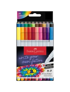 Carioci cu grip FABER-CASTELL Boldpen, 20 culori/set