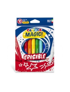 Carioci, varf 6 mm, 10 culori/set CARIOCA Magic Erasable - Img 1
