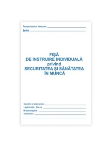 Carnet protectia muncii, 25 buc/set