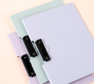 Clipboard dublu plastic, A4, DELI Colorful - Img 2