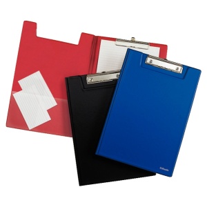 Clipboard dublu plastifiat A4, rosu, ESSELTE Standard - Img 2