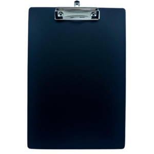 Clipboard simplu plastifiat, A4, negru, OPTIMA
