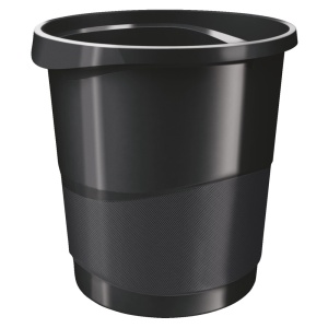 Cos de birou pentru hartii, 14l, negru, ESSELTE VIVIDA