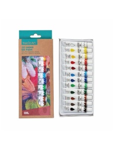 Culori ulei, 12 ml, 12 tuburi/set, Memoris-Precious