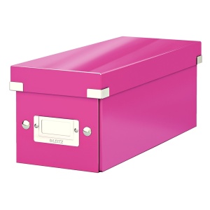 Cutie depozitare CD-uri Leitz Click & Store, roz