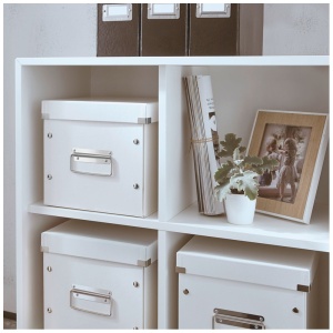 Cutie depozitare medie, 260x240x260 mm, alb, LEITZ WOW Click&Store - Img 2
