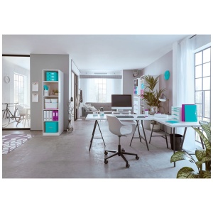 Cutie depozitare medie, 260x240x260 mm, turcoaz, LEITZ WOW Click&Store - Img 3