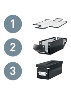 Cutie organizare medie, 280x100x370 mm, carton, verde, LEITZ WOW Click&Store - Img 4
