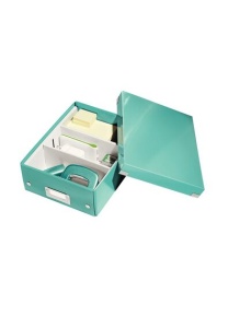 Cutie organizare mica, 220x100x280 mm, turcoaz, LEITZ WOW Click&Store - Img 2