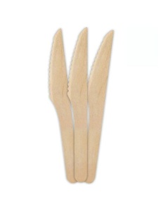 Cutite lemn 16.5 cm, 100 buc/set