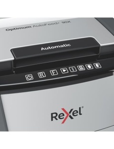 Distrugator documente automat REXEL Optimum 90X, cross cut, 90 coli - Img 3