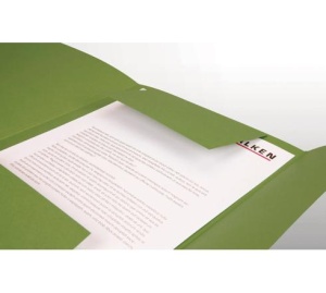 Dosar de carton plic, 320 g/mp, verde, FALKEN - Img 3
