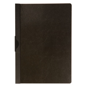Dosar de plastic, cu clema metalica, negru, Q-CONNECT