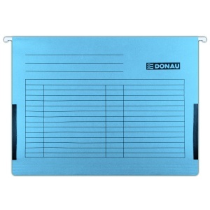 Dosar suspendabil, cu burduf, A4, albastru, 5 buc/set, DONAU