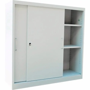 Dulap metalic cu usi culisante, 120x42x120 cm, gri, CEHA