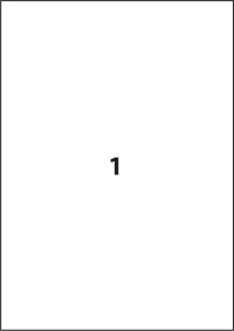 Etichete autocolante albe, 1/A4, 210 x 297mm, 100 coli/top, D.RECT - Img 2