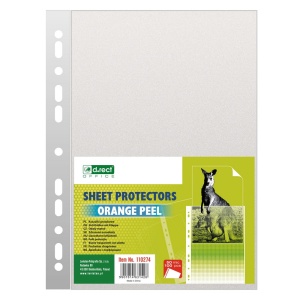 File protectie transparente, 50 microni, 100 buc/set, D.RECT