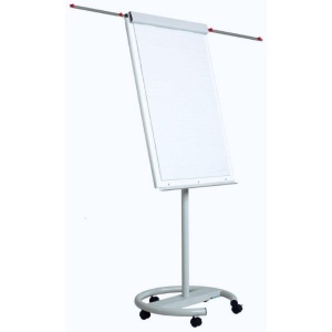 Flipchart magnetic cu brate si rotile, 70x100 cm, OPTIMA VISION