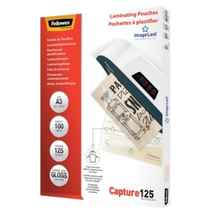 Folie laminare A3 125 microni, 100 buc/top, FELLOWES