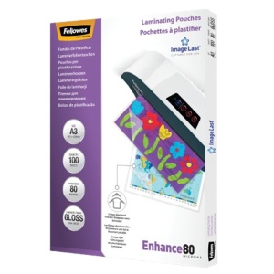 Folie laminare A3 80 microni, 100 buc/top, FELLOWES
