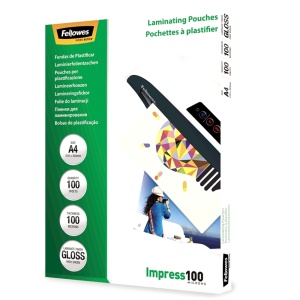 Folie laminare A4 100 microni, 100 buc/top, FELLOWES - Img 3