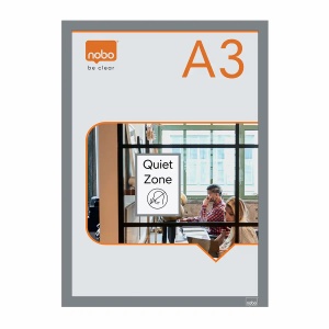 Folie magnetica, rama color A3, 2 buc/set, argintiu, NOBO
