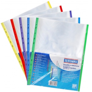 Folii protectie, 40 microni, 25 buc/set, margine color DONAU