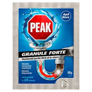 Granule pentru desfundat tevi PEAK OUT, 60 g