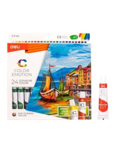 Guase 24 buc/set, 12 ml, DELI Color