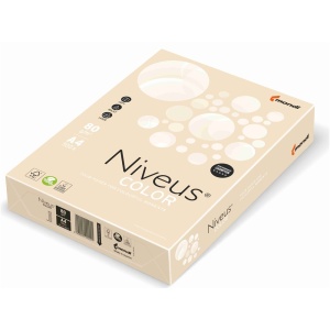 Hartie colorata A4, 80 g/mp, 500 coli/top, crem pal, NIVEUS