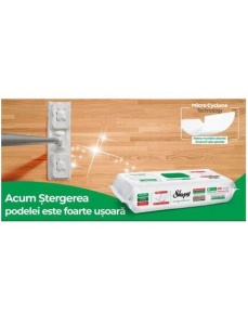 Lavete umede pentru pardoseli Easy Clean White Soap, 50 bucati, Sleepy - Img 2
