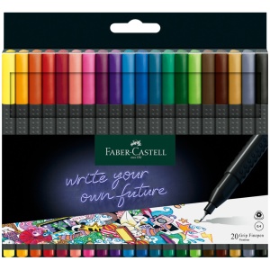 Liner 0.4 mm FABER-CASTELL GRIP, 20 buc/set