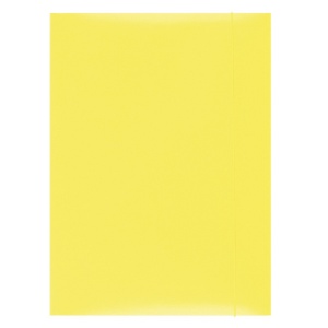 Mapa carton plastifiat, cu elastic, A4, galben, OFFICE