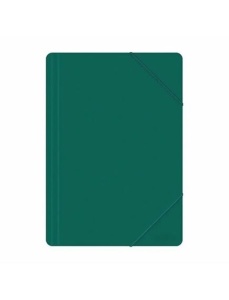 Mapa din plastic cu elastic, A4, verde, Memoris-Precious