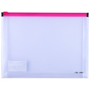 Mapa plastic, cu burduf, A5, transparent, DELI - Img 3