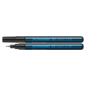 Marker cu vopsea, varf 0.8 mm, negru, SCHNEIDER Maxx 278
